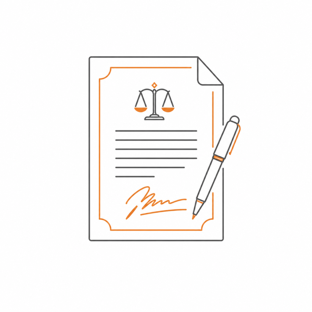 Will and signature icon